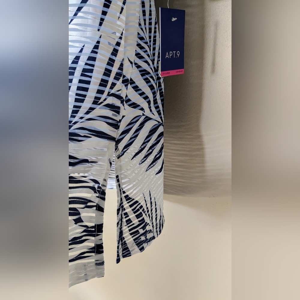 NWT, Portocruz Palm-Leaf, Swim Tunic, Cover-Up, Size XXL - Picture 6 of 13